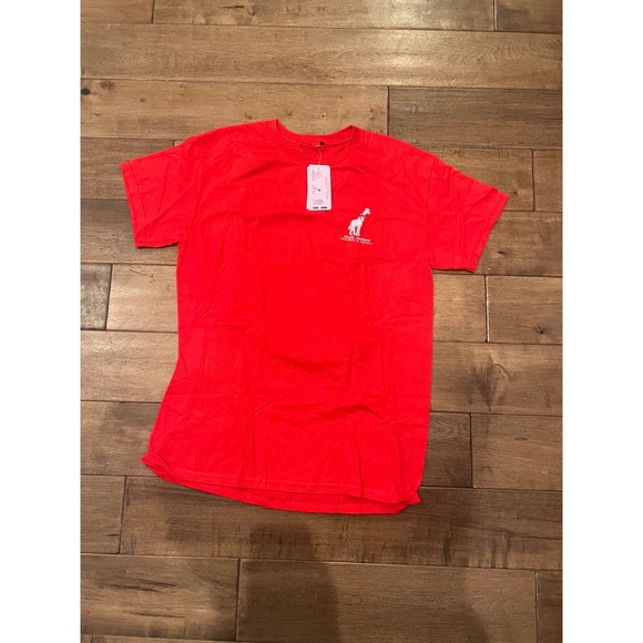 Simply Southern Tops - Simply Southern Red Giraffe Graphic T Shirt Women's Size Medium Conserve Protect